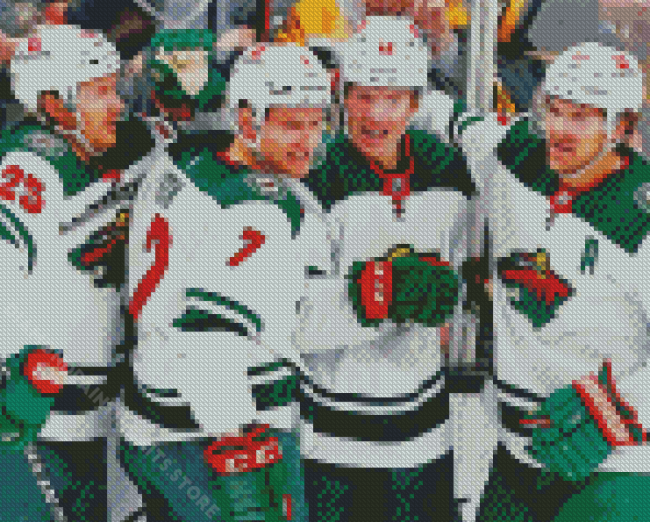 Minnesota Wild Players Diamond Painting