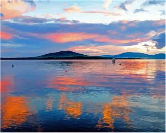 Moosehead Lake Maine Sunset Diamond Painting