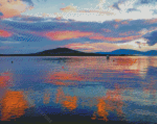 Moosehead Lake Maine Sunset Diamond Painting