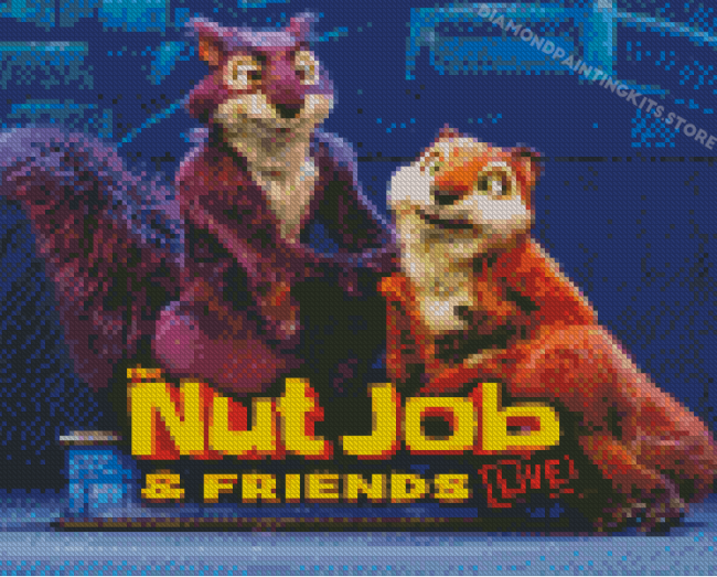 Nut Job Movie Poster Diamond Painting