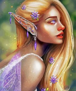 Purple Fairy Diamond Painting