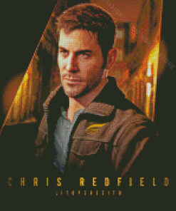 Resident Evil Chris Redfield Poster Diamond Painting