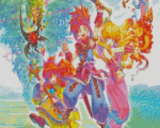 Secret Of Mana Video Game Characters Diamond Painting