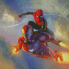Spider Man Iron Man Cartoon Diamond Painting