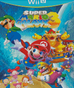 Super Mario Galaxy Game Poster Diamond Painting
