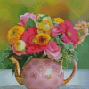 Teapot Flowers Diamond Painting