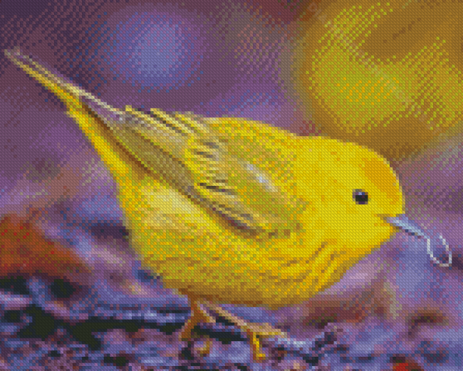 The American Yellow Warbler Diamond Painting
