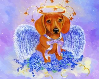 The Angel Dog Diamond Painting