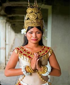 Traditional Cambodia Dancer Diamond Painting