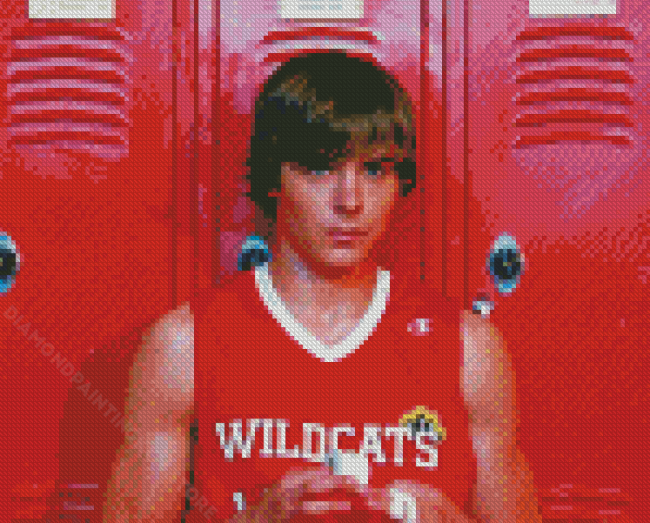 Troy Bolton Character Diamond Painting