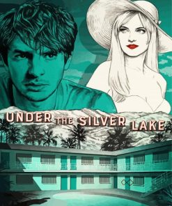 Under The Silver Lake Poster Illustration Diamond Painting