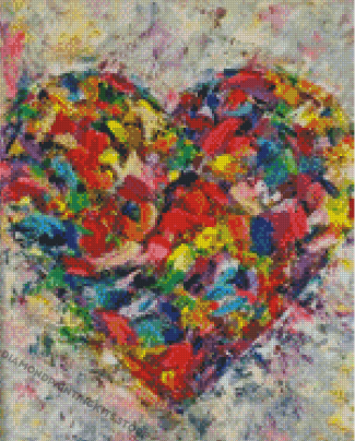 Abstarct Heart Diamond Painting