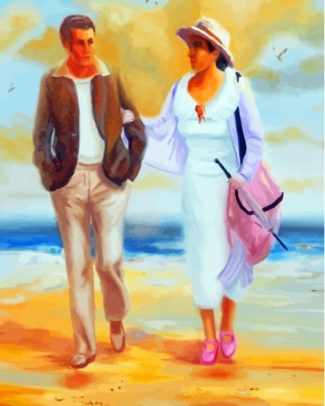 Aesthetic Couple At Beach Diamond Painting