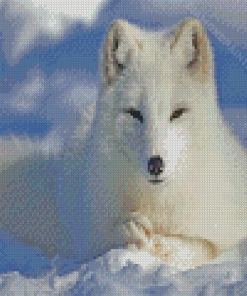 Aesthetic Polar Fox Diamond Painting
