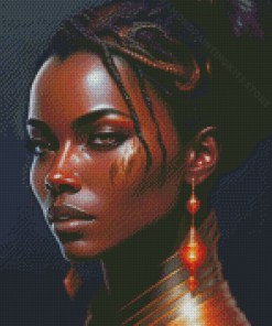 African Lady Diamond Painting