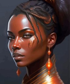 African Lady Diamond Painting