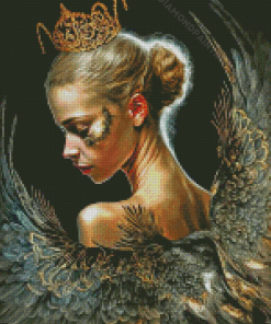 Black Swan Ballerina Diamond Painting