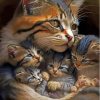 Cat Family Diamond Painting