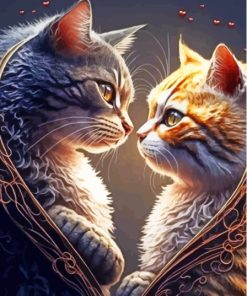 Cats In Love Diamond Painting