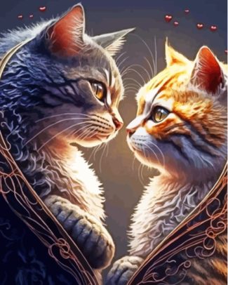 Cats In Love Diamond Painting