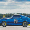 Classic Ford Mustang Blue Car Diamond Painting