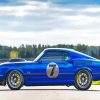 Classic Ford Mustang Blue Car Diamond Painting