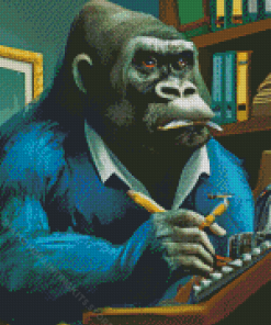 Cool Gorilla Cigar Diamond Painting