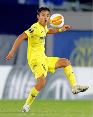 Japanese Football Player Takefusa Kubo Diamond Painting