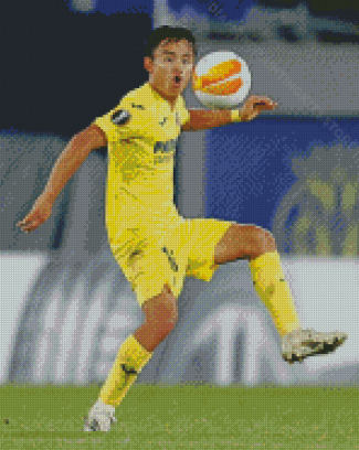 Japanese Football Player Takefusa Kubo Diamond Painting