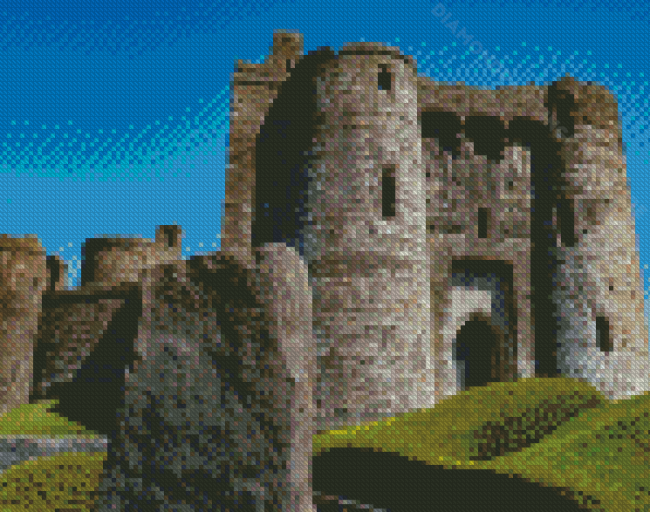 Kidwelly Castle In Carmarthenshire Diamond Painting
