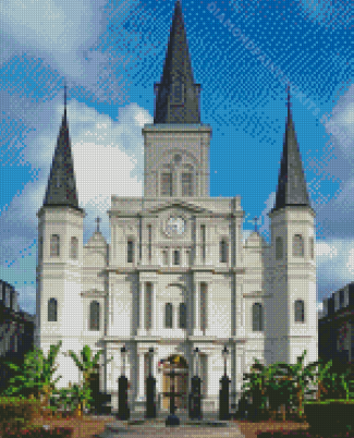 New Orleans St Louis Cathedral Diamond Painting