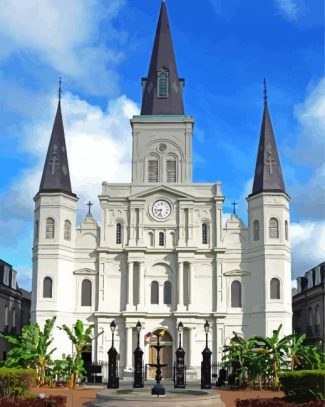New Orleans St Louis Cathedral Diamond Painting