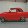 Red Chevy 2 Classic Car Diamond Painting