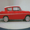 Red Ford Anglia Diamond Painting