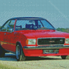 Red Opel Commodore Diamond Painting