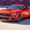 Red Sport Car Mustang Shelby Gt500 Diamond Painting