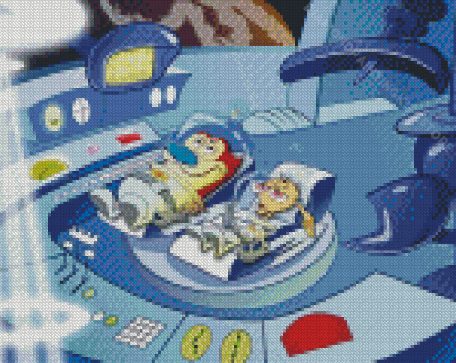Ren And Stimpy Space Cadets Characters Diamond Painting