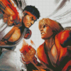 Ryu Vs Ken Street Fighter Diamond Painting