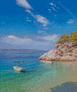 Split Croatia Beach Diamond Painting