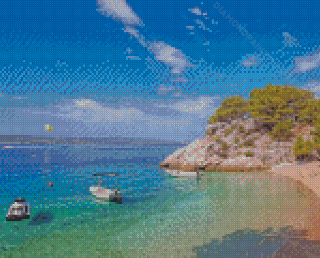 Split Croatia Beach Diamond Painting