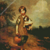 A Peasant Girl With Dog And Jug Thomas Gainsborough Diamond Painting