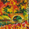 Abstract Autumn Bridge Diamond Painting