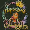 Aquarius Afro Queen Diamond painting