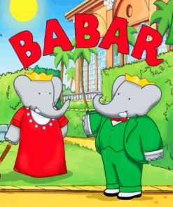 Babar The Elephant Animated Serie Diamond Painting