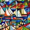 Boats By Amadeo De Souza Cardoso Diamond Painting