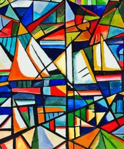 Boats By Amadeo De Souza Cardoso Diamond Painting