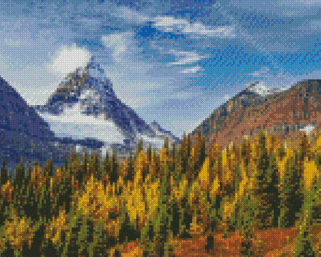 Canada Mount Assiniboine Fall Diamond Painting
