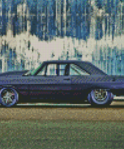 Classic 69 Dodge Dart Car Diamond Paintign