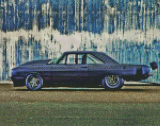 Classic 69 Dodge Dart Car Diamond Paintign