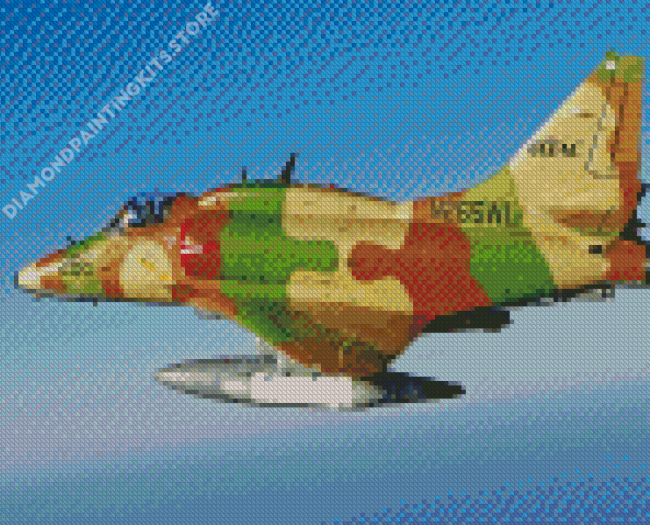 Douglas A4 Skyhawk Aircraft Diamond Painting